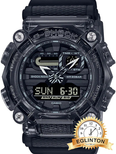 G shock skeleton discount black