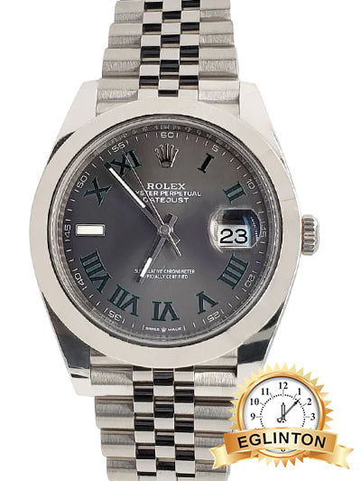 Rolex datejust discount 41 slate roman