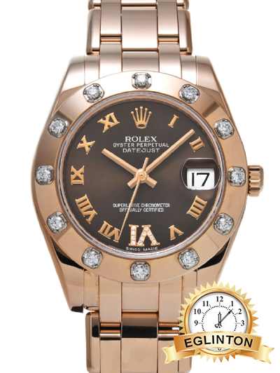 Rolex Datejust Pearlmaster Rosegold 81315 34mm "2015"