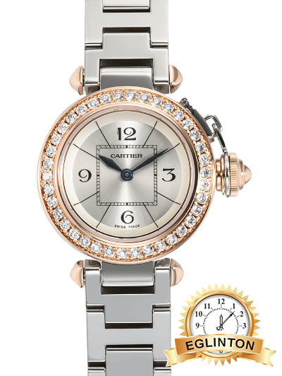 Cartier Miss Pasha Wj124021 Womens Watch in 18kt Stainless Steel/Rose Gold - Johny Watches