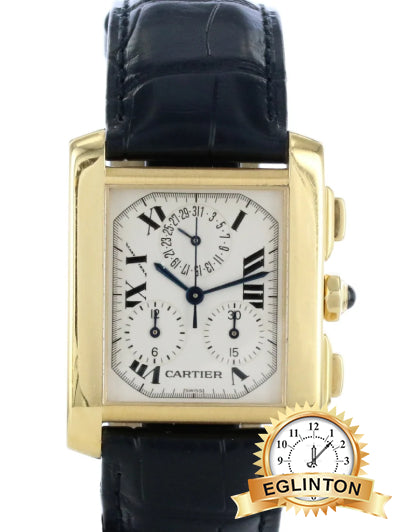 Cartier Tank Francaise Chrono Mid-Size 1830 18K - Johny Watches