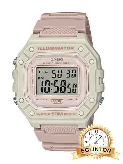 casio w-218h pink