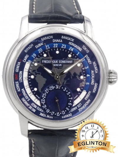 Frederique Constant Classic Worldtimer Blue "2022"