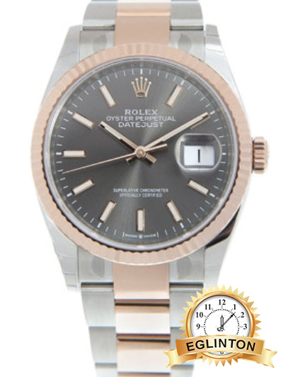 Rolex 126231-0014 Datejust 36mm Two Tone Rose Gold "2024"