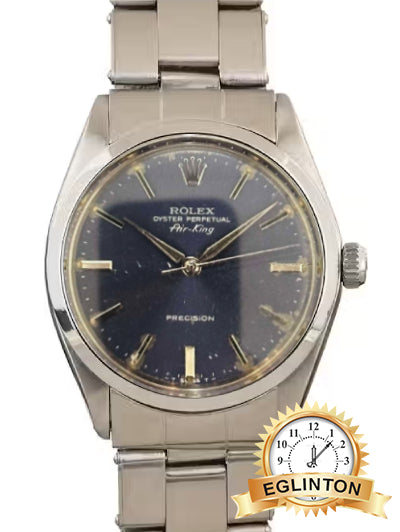 Rolex Air King Blue Dial Ref 5500 - Johny Watches