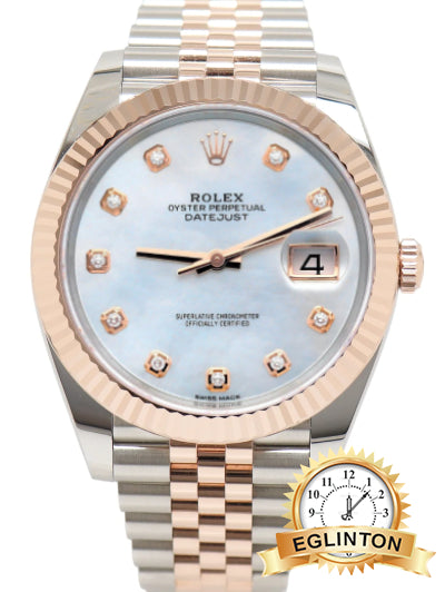 Rolex Datejust Two Tone Rose Gold Pink Diamond M.O.P 126331 "2019" - Johny Watches