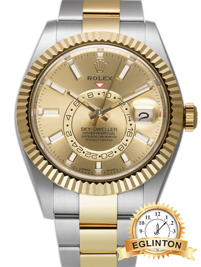 Rolex SKY-DWELLER Oyster, 42 mm, Oystersteel and yellow gold  M326933-0001 "2022" - Johny Watches